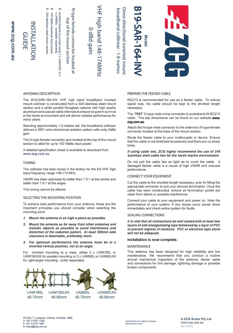 ZCG B19-SAR-164-INV User manual