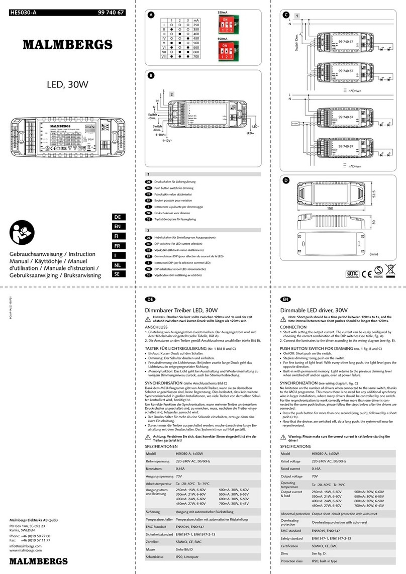 Malmbergs HE5030-A User manual