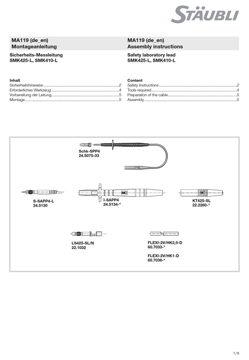 Staubli SMK425-L User manual