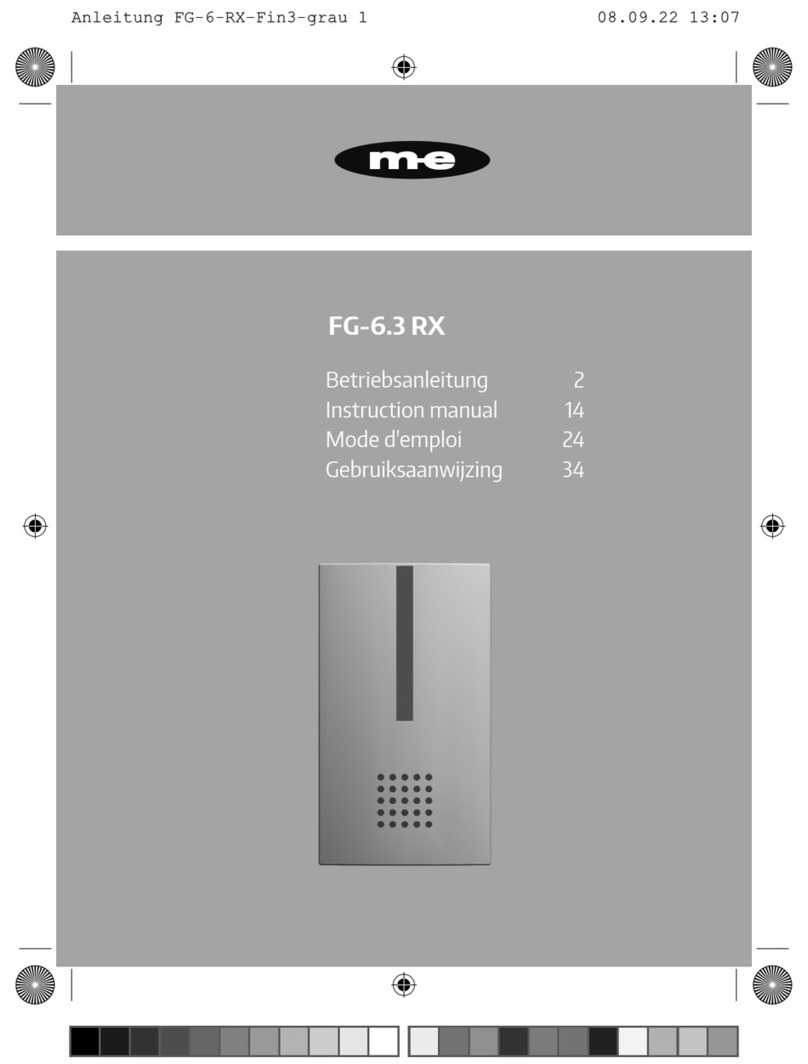 Me FG-6.3 RX instruction manual