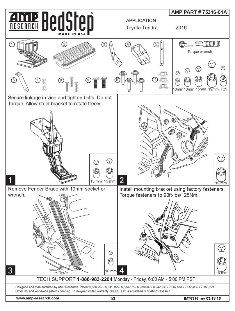 AMP Research BedStep 75316-01A quick start guide AMP Research BedStep 75316-01A quick start guide