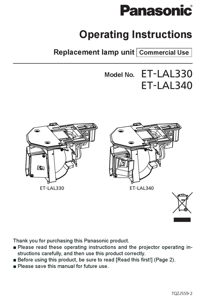 Panasonic ET-LAL330 User manual