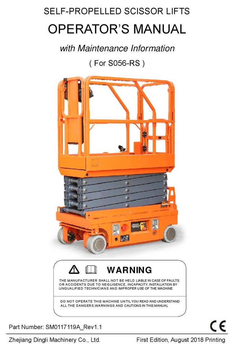 DINGLI S056-RS operators manual with maintenance information