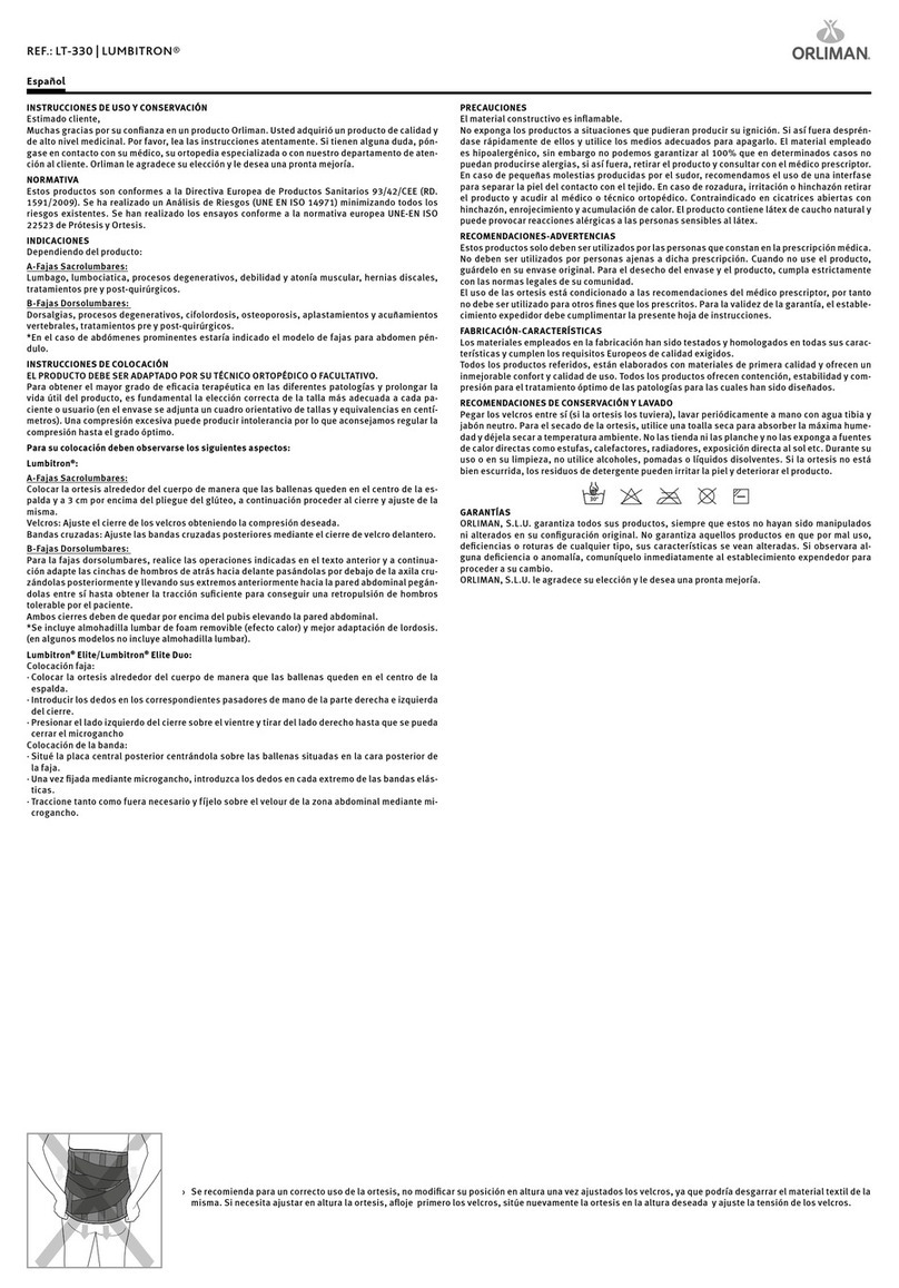 Orliman LUMBITRON LT-330 User manual