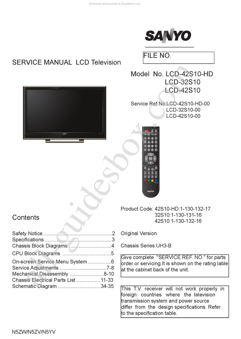 Sanyo LCD-42S10-HD User manual