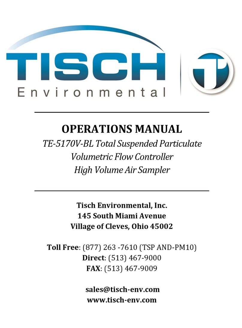 Tisch Environmental TE-5170V-BL User manual
