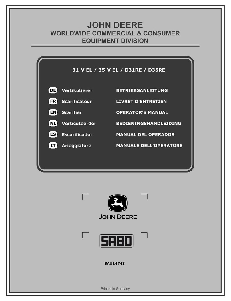 Sabo JOHN DEERE D31RE Operator's manual