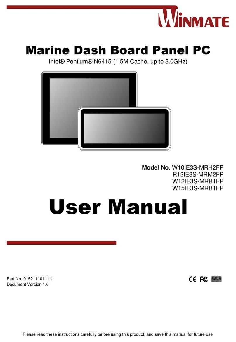 Winmate W10IE3S-MRH2FP user manual Winmate W10IE3S-MRH2FP user manual