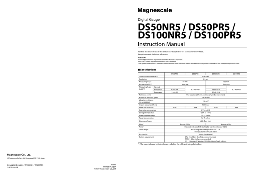 Magnescale DS50NR5 instruction manual