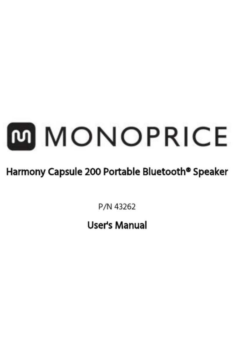 Monoprice Harmony Capsule 200 User manual