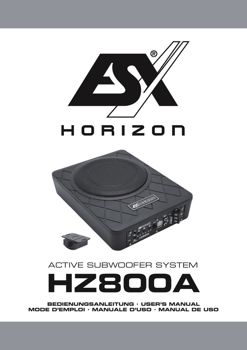 ESX HZ800A User manual