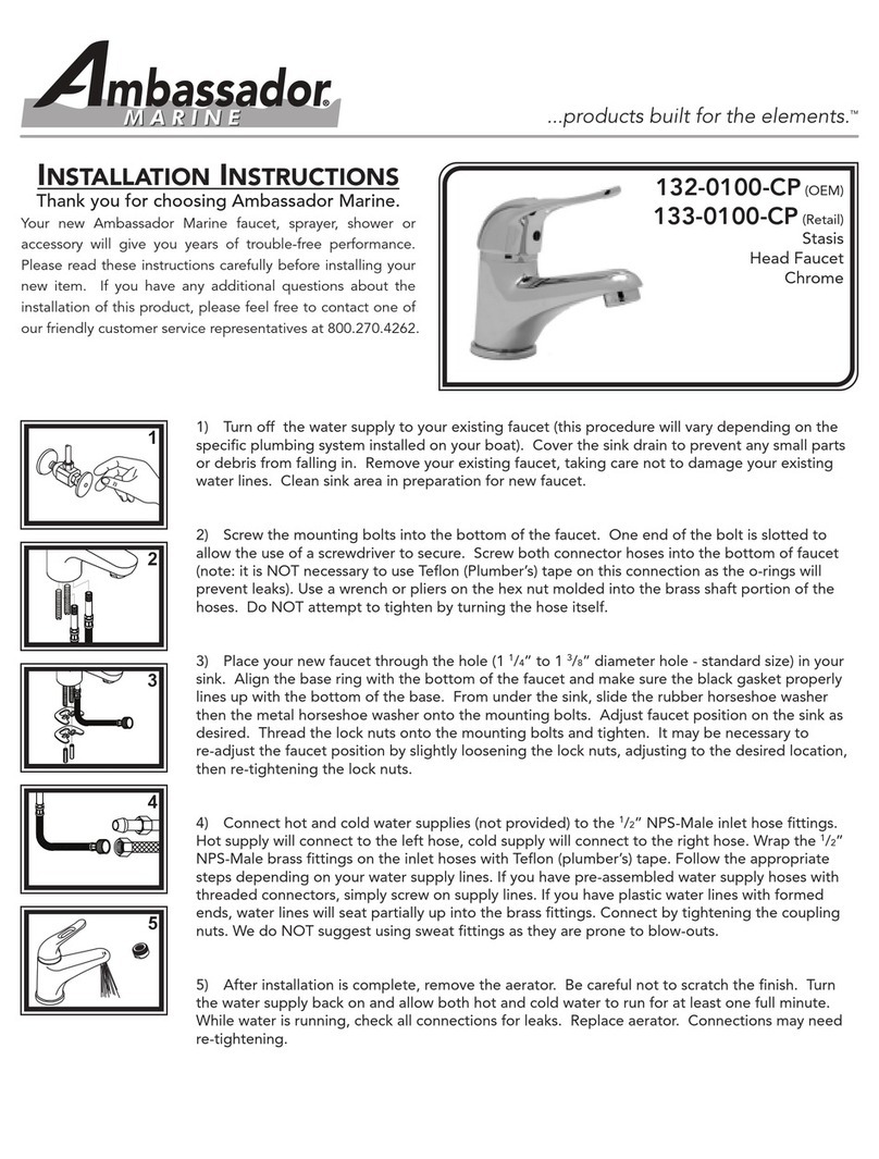 AMBASSADOR 132-0100-CP installation instructions