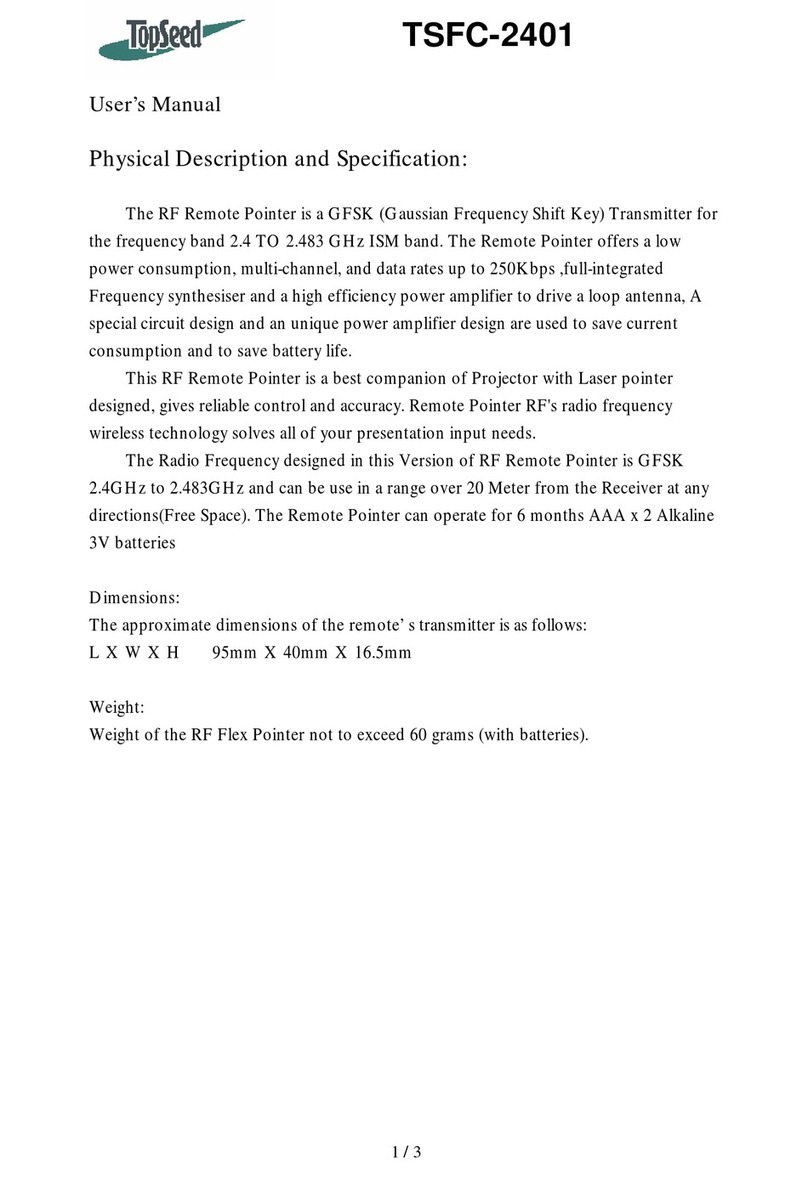 Topseed TSFC-2401 user manual