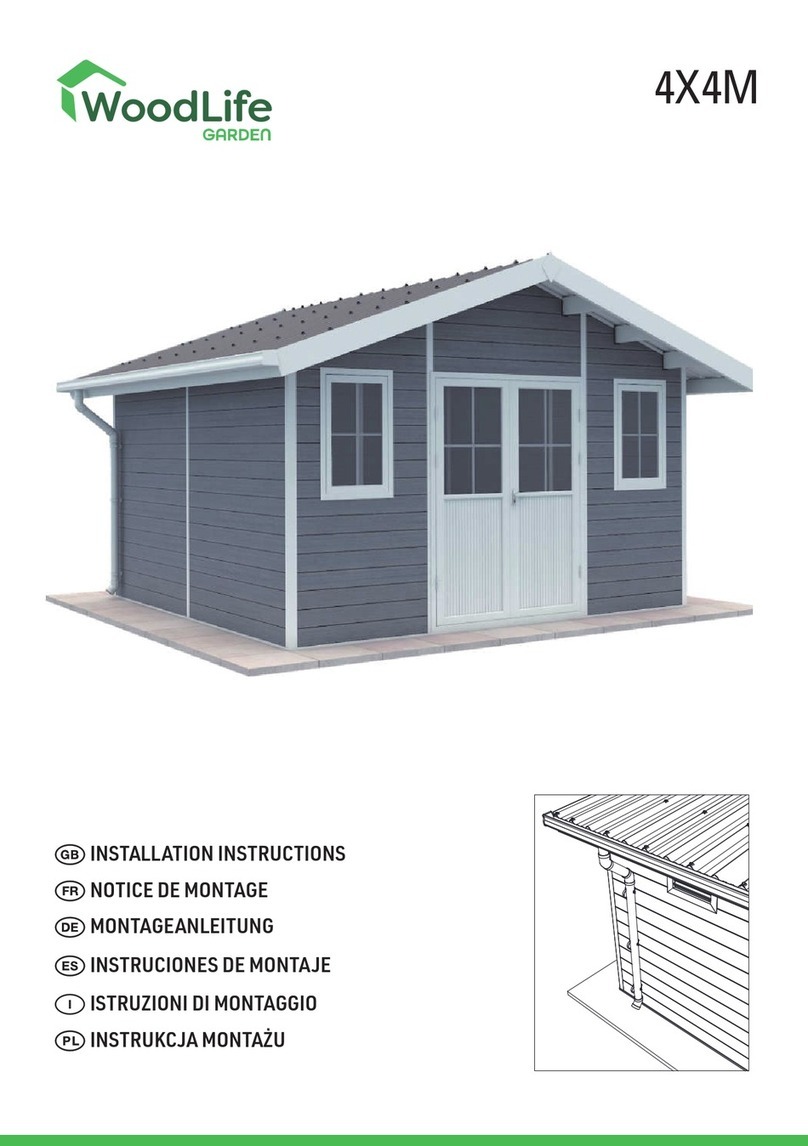 WoodLife Garden 4X4M User manual