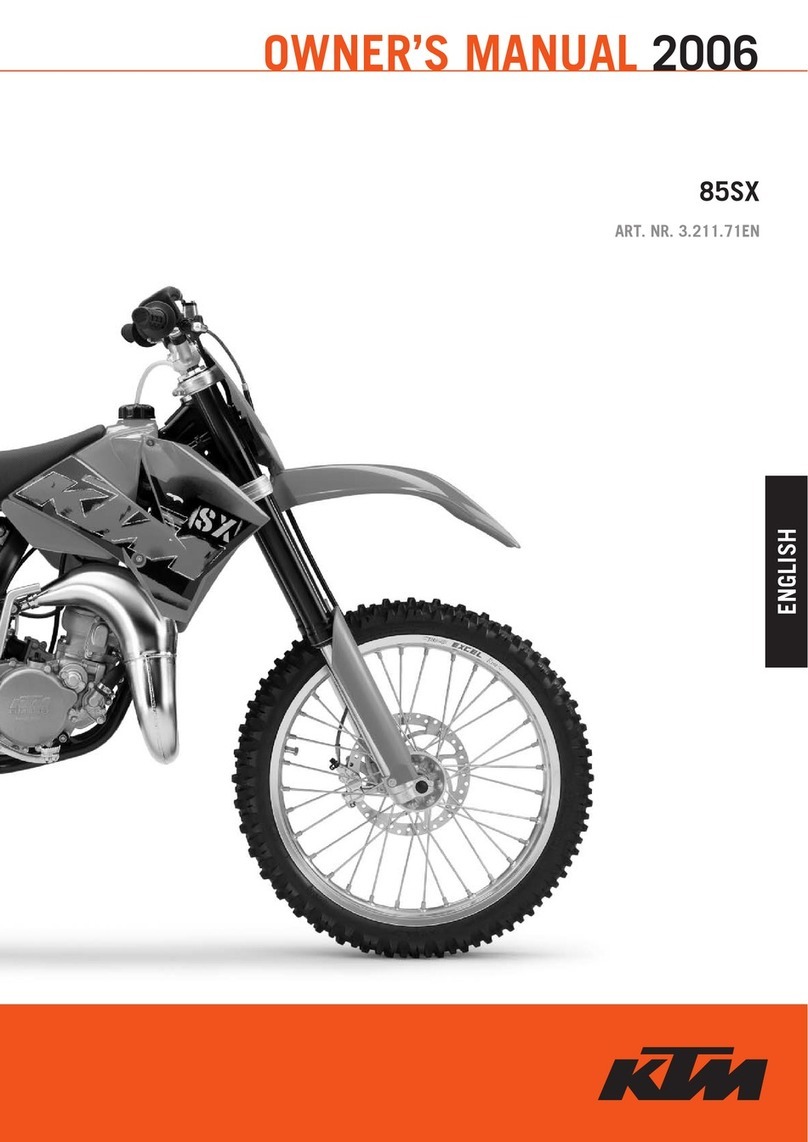 KTM 85SX 2006 User manual