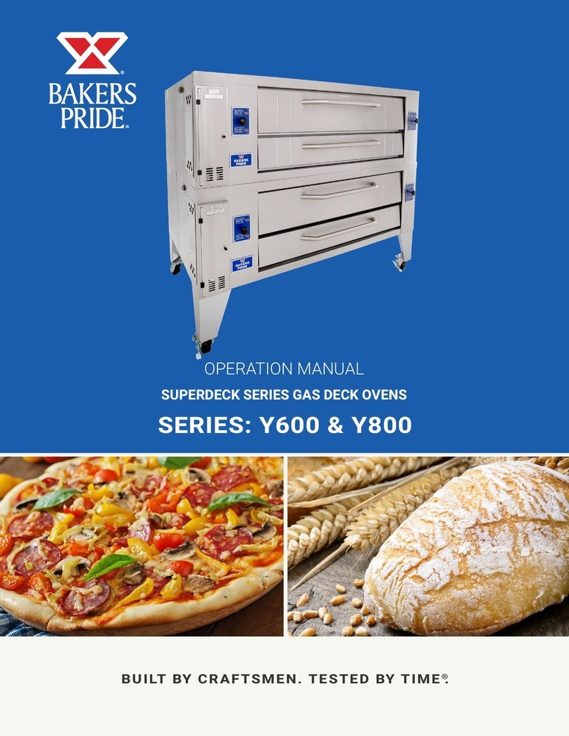Bakers Pride Superdeck Y600 Series Operation manual Bakers Pride Superdeck Y600 Series Operation manual