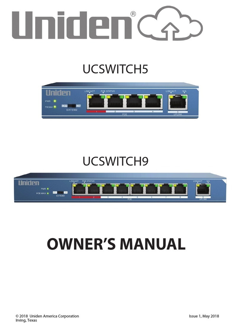 Uniden UCSWITCH5 owner's manual