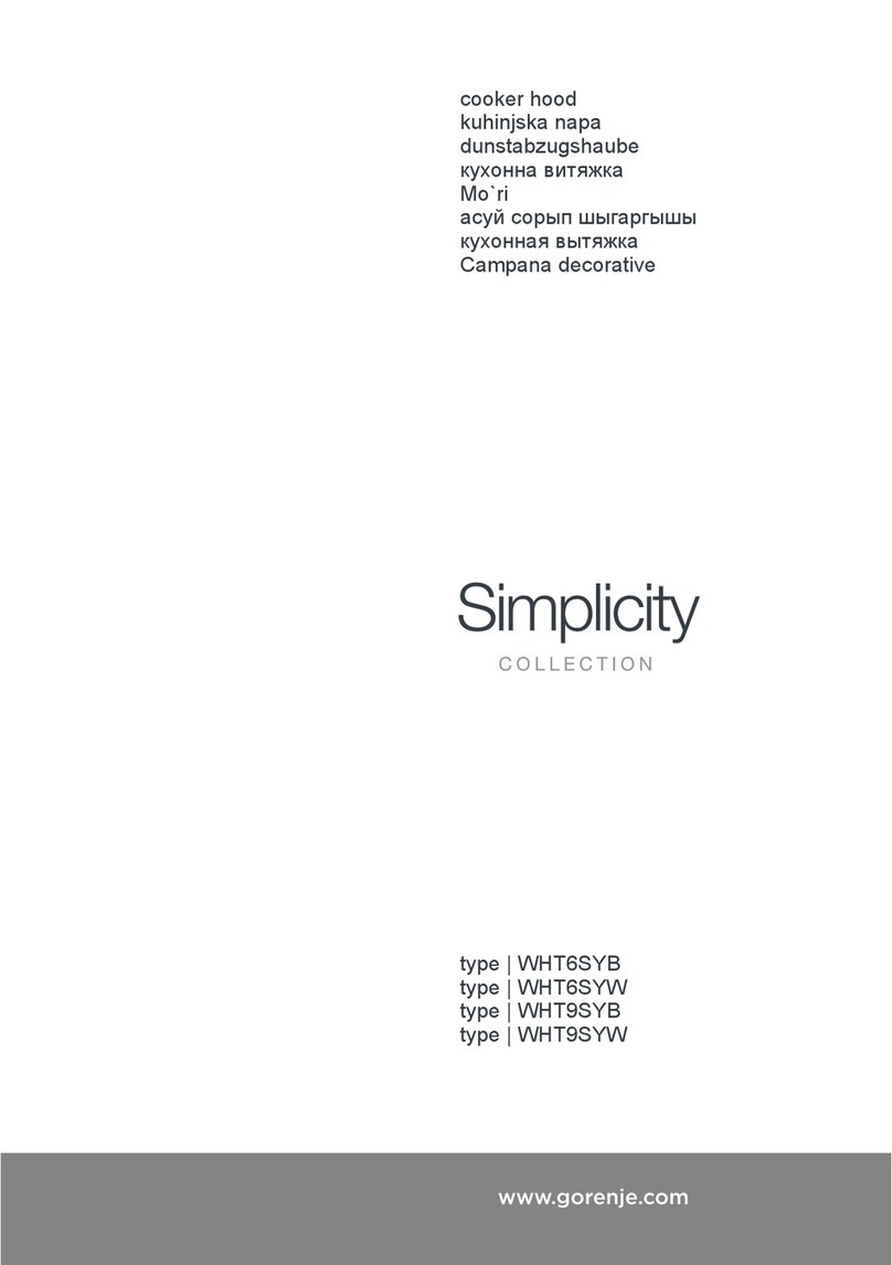 Gorenje Simplicity WHT6SYB manual