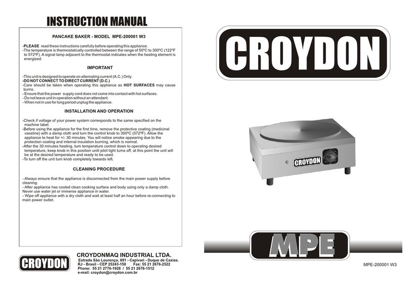croydon MPE-200001 instruction manual
