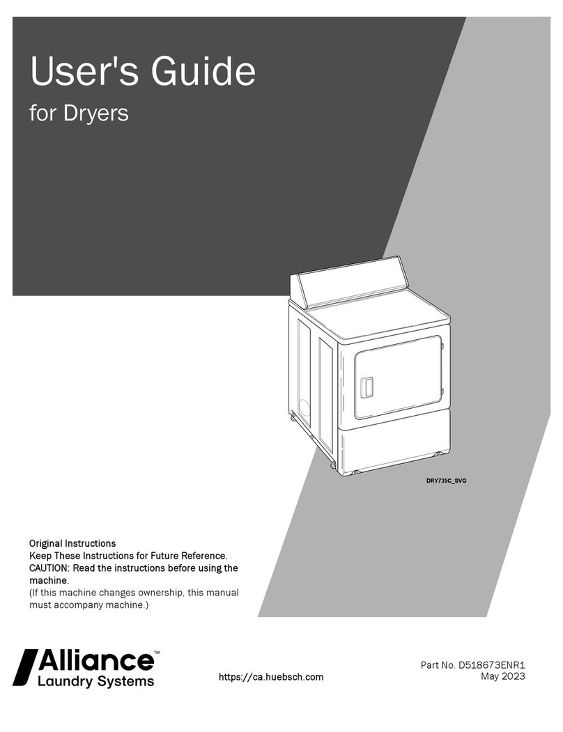 Alliance Laundry Systems DRY735C SVG Series user guide