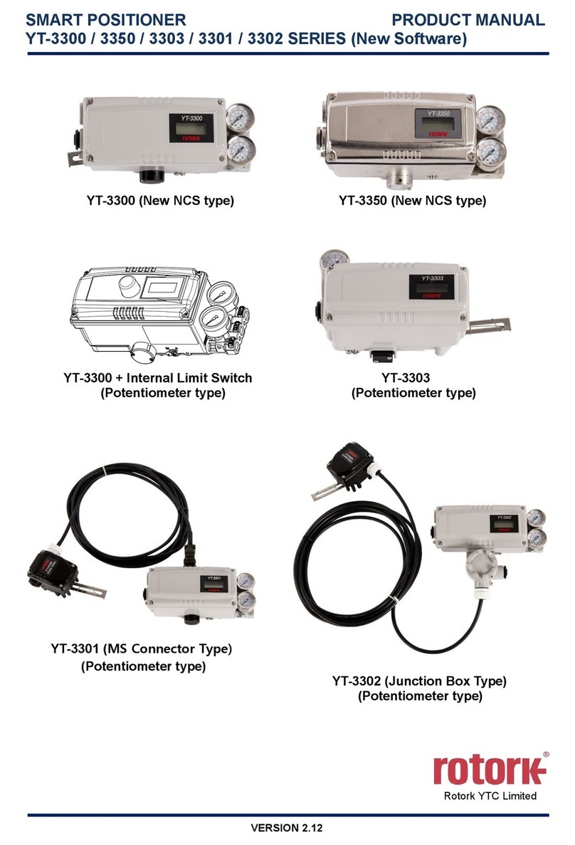 rotork YT-3302 Series product manual