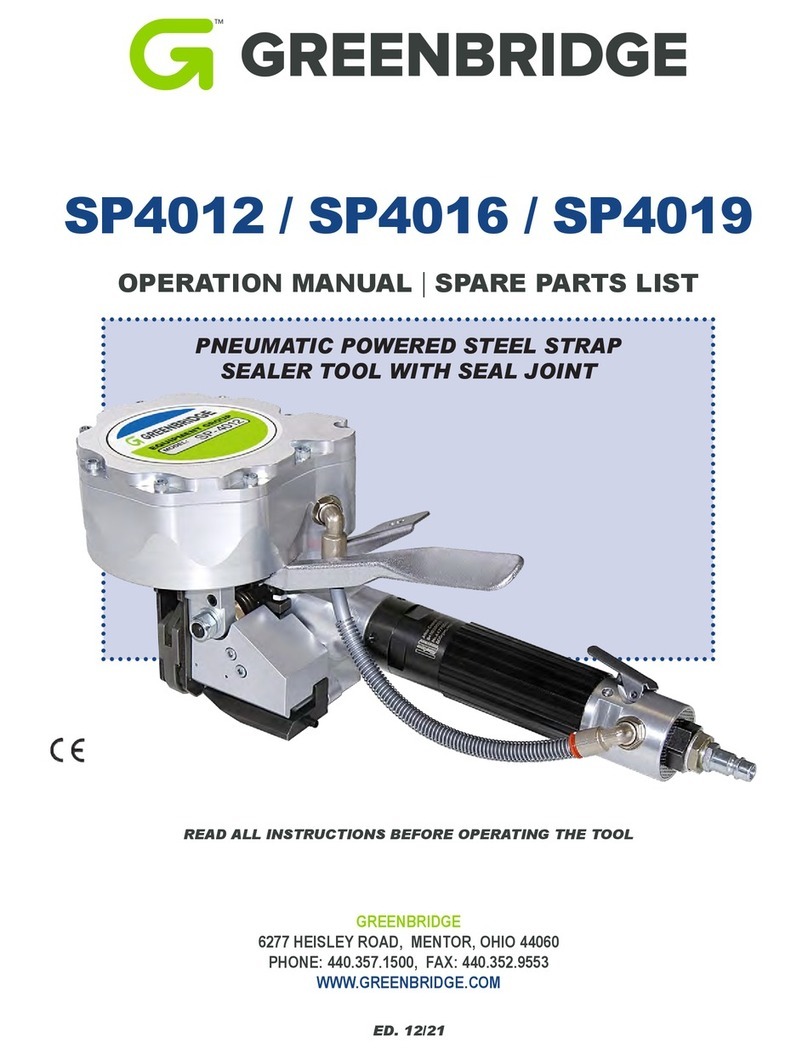 Greenbridge SP4000 Series Operation manual and spare parts list Greenbridge SP4000 Series Operation manual and spare parts list