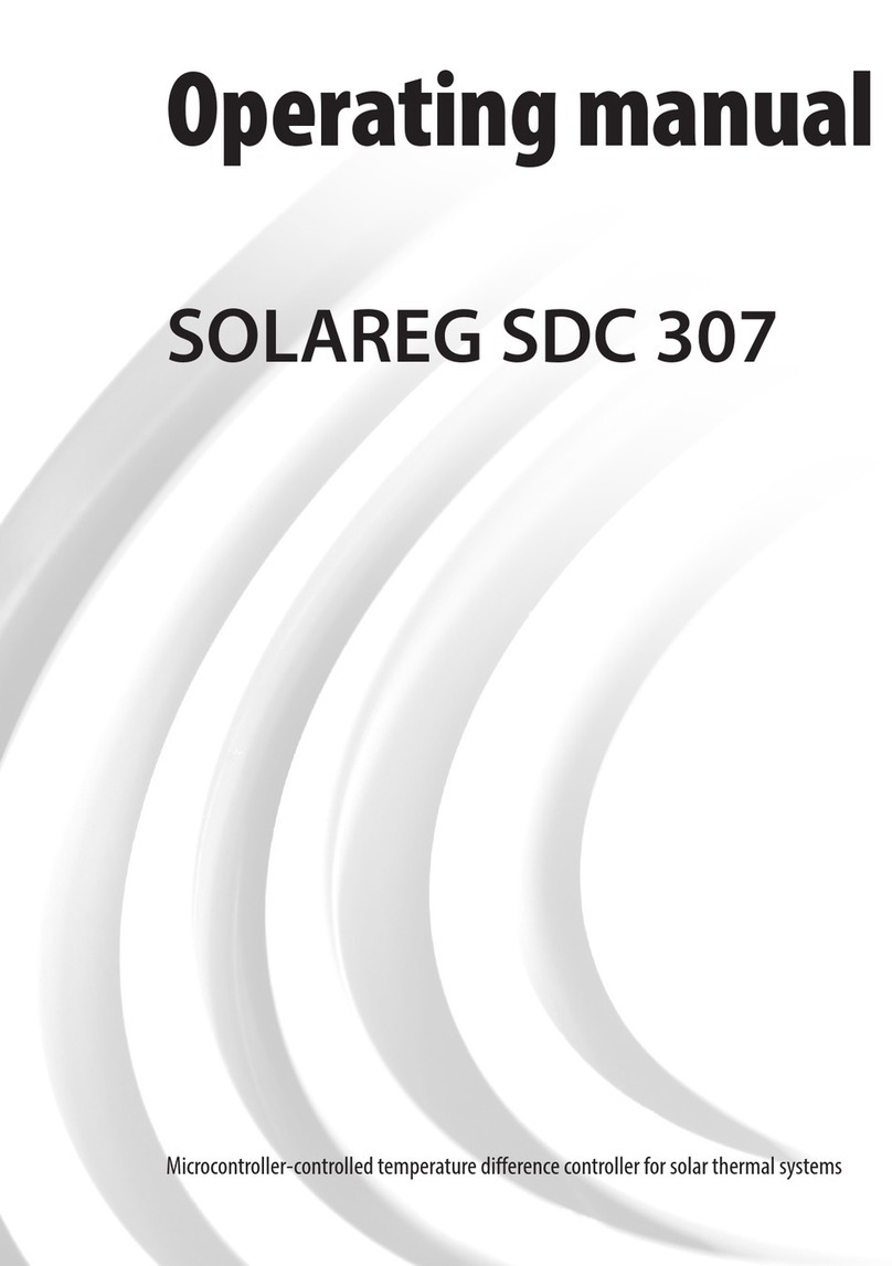 Solareg SDC 307 operating manual
