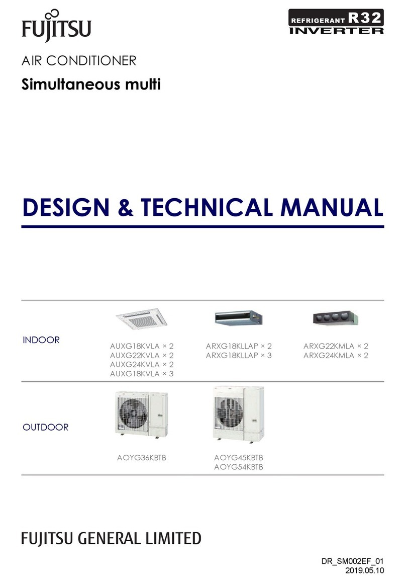 Fujitsu AUXG22KVLA Service manual