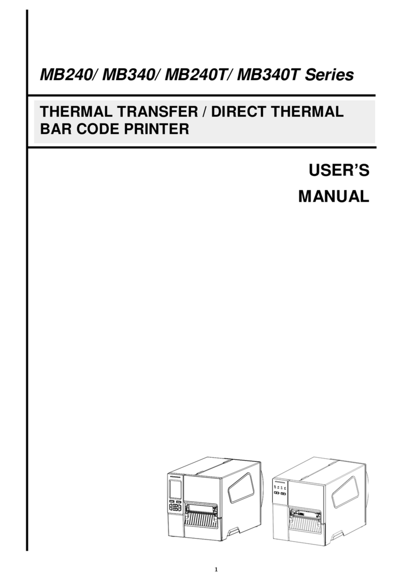 TSC MB340 Series User manual TSC MB340 Series User manual