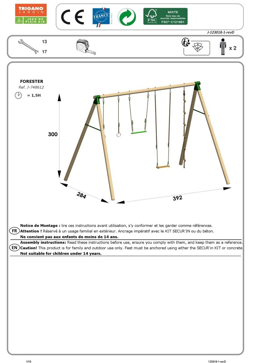 Trigano Jardin FORESTER J-748612 Assembly instructions