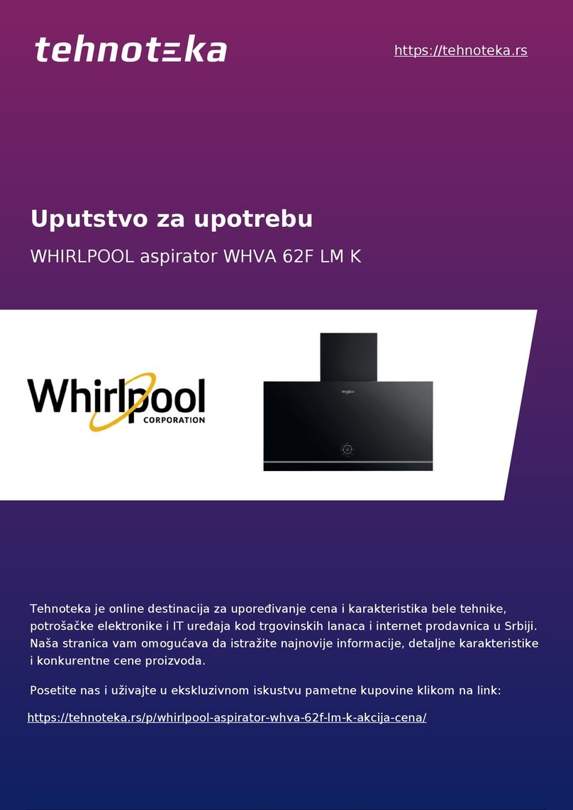 Whirlpool WHVA 62F LM K User manual Whirlpool WHVA 62F LM K User manual