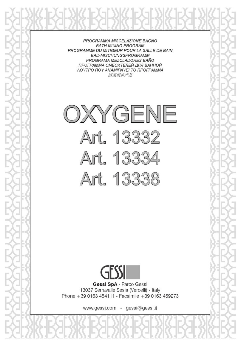 Gessi OXYGENE 13332 Installation