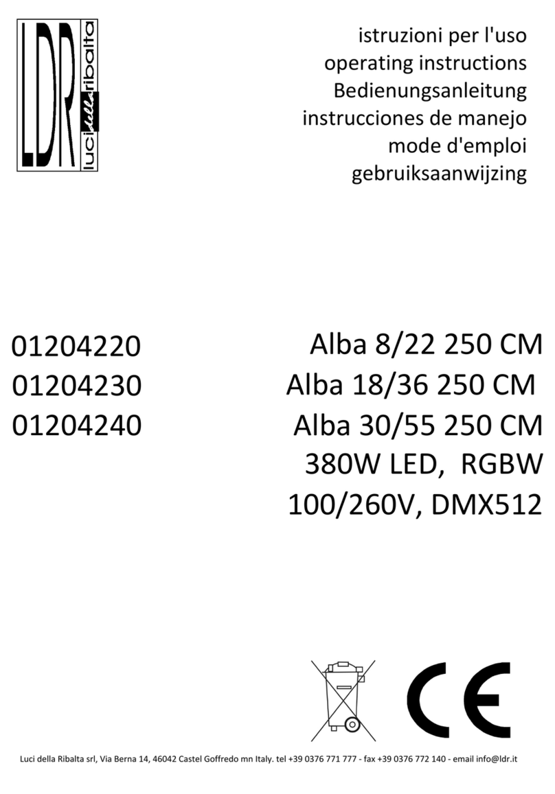LDR Alba 8/22 250 CM User manual