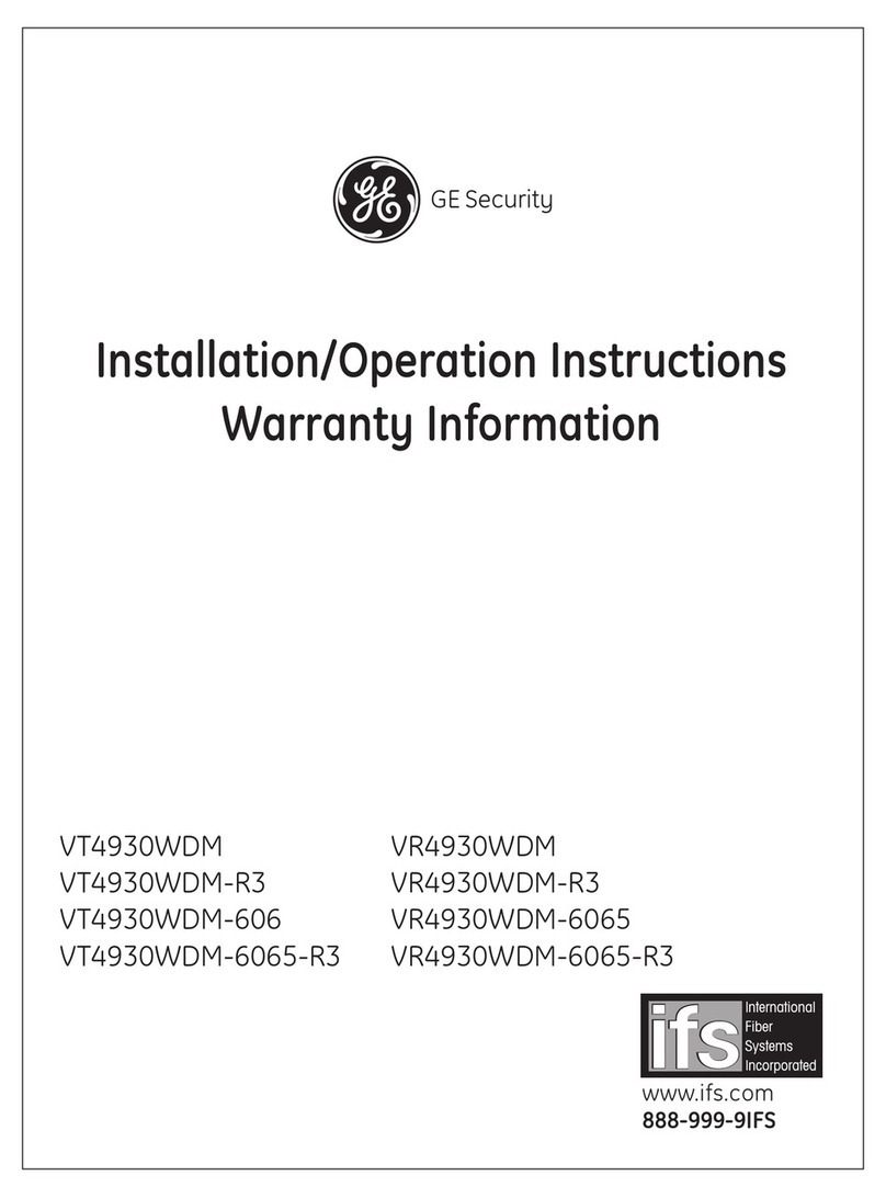 GE VT4930WDM Installation guide