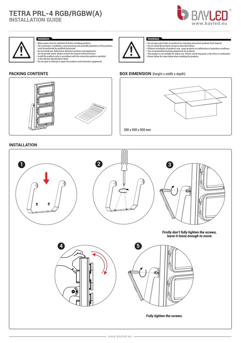 BAYLED TETRA PRL-4 RGB installation guide