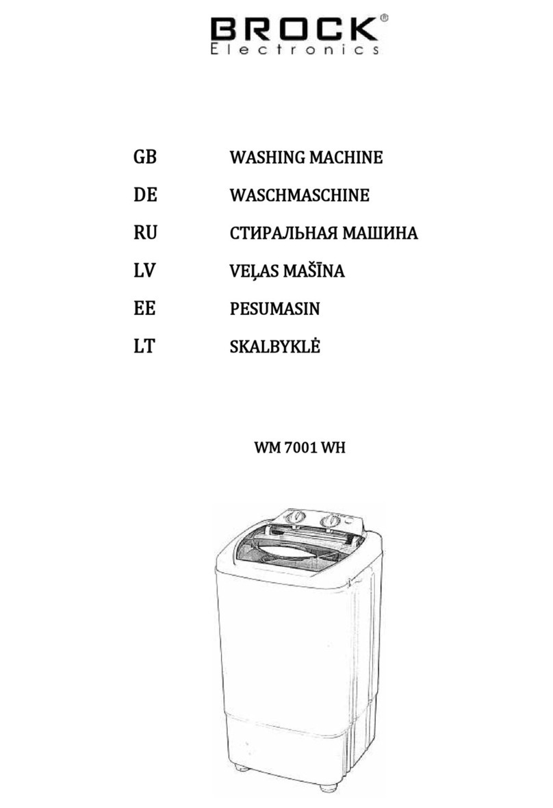 Brock WM 7001 WH User manual
