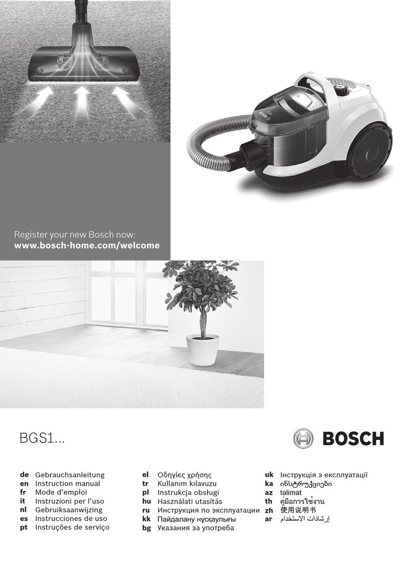 Bosch BGS?1 SERIES instruction manual