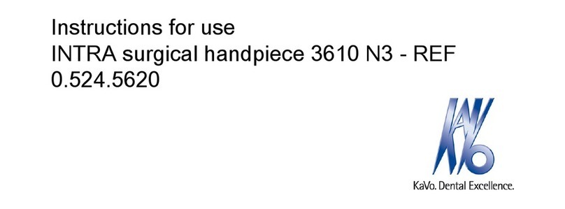 KaVo INTRA 3610 N3 User manual
