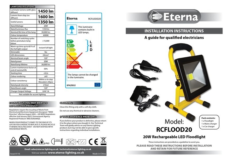 Eterna RCFLOOD20 User manual