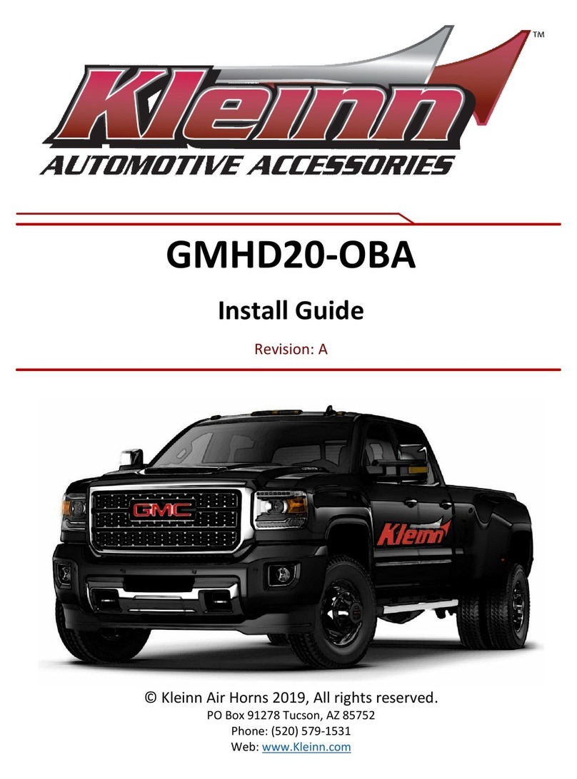 Kleinn GMHD20-OBA install guide Kleinn GMHD20-OBA install guide