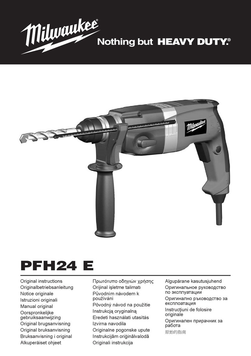 Milwaukee PFH24 E User manual
