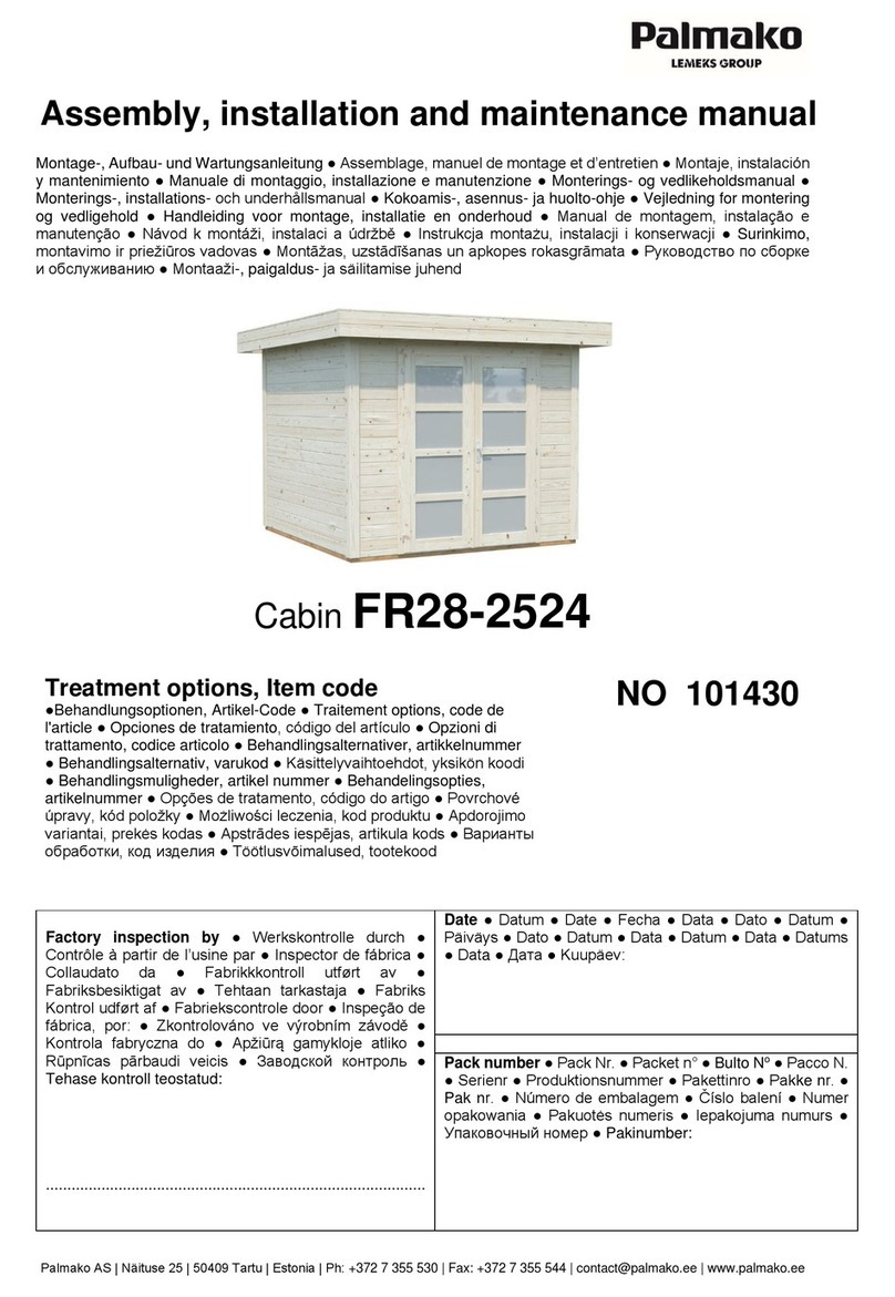 Lemeks Palmako FR28-2524 Assembly, installation and maintenance manual Lemeks Palmako FR28-2524 Assembly, installation and maintenance manual