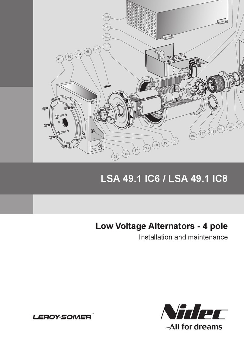 Nidec LEROY-SOMER LSA 49.1 IC6 Instruction Manual