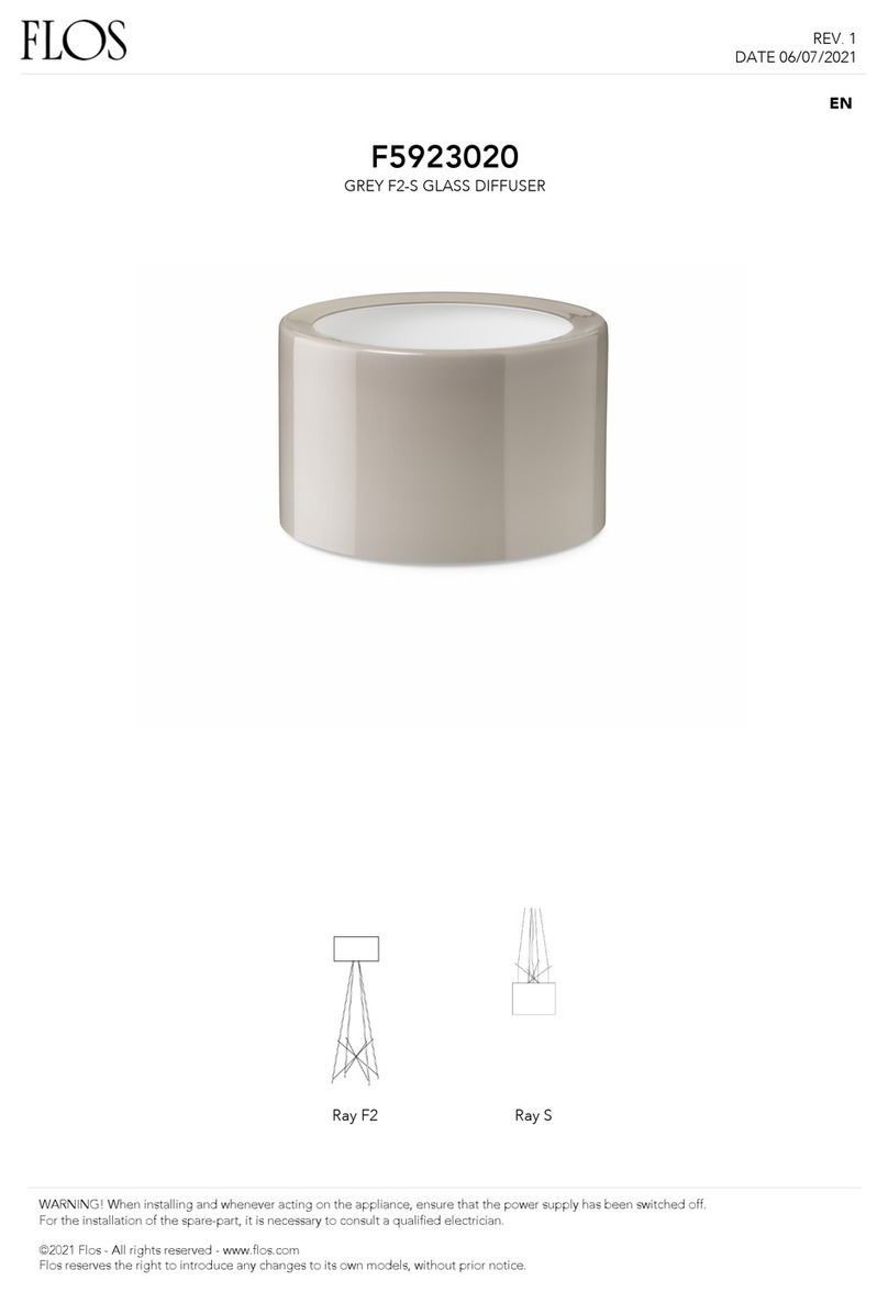 FLOS RAY F2 F5923020 User manual