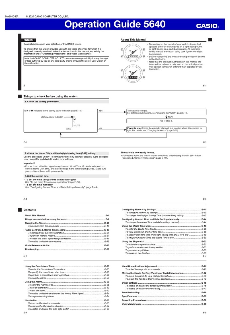 Casio 5640 User manual