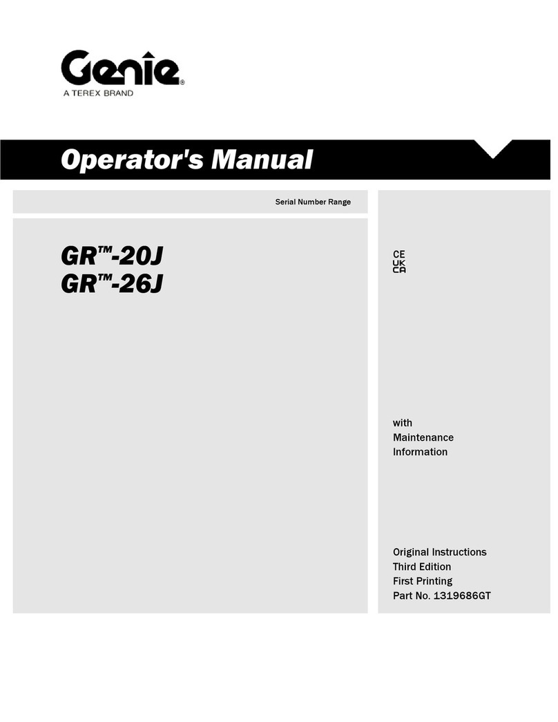 Terex Genie GR-20J Operator's manual Terex Genie GR-20J Operator's manual