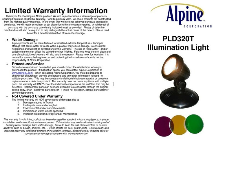 Alpine PLD320T quick start guide