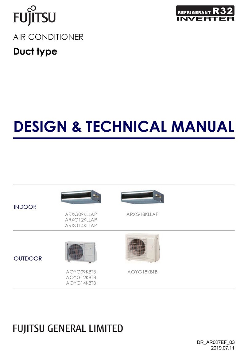 Fujitsu ARXG12KLLAP Service manual