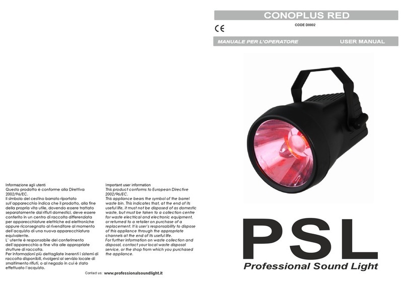 PSL CONOPLUS RED User manual