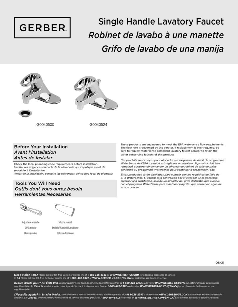 Gerber G0040500 User manual Gerber G0040500 User manual